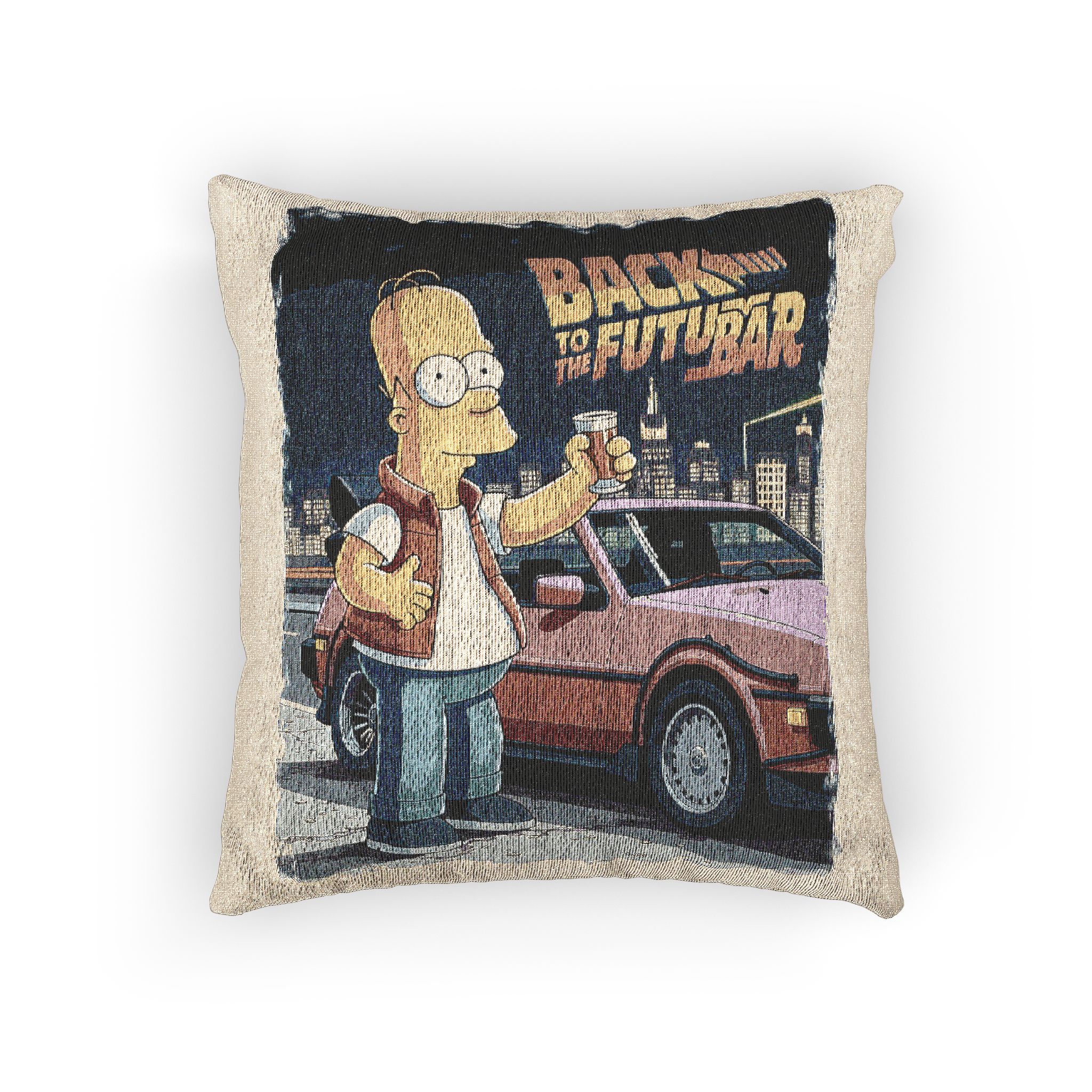 Back To the Future 2 Woven Pillow - Image 3