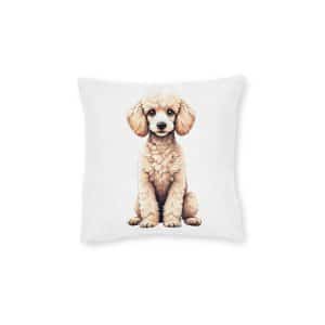 Dogs Collection 20 Square Pillow Pink Back