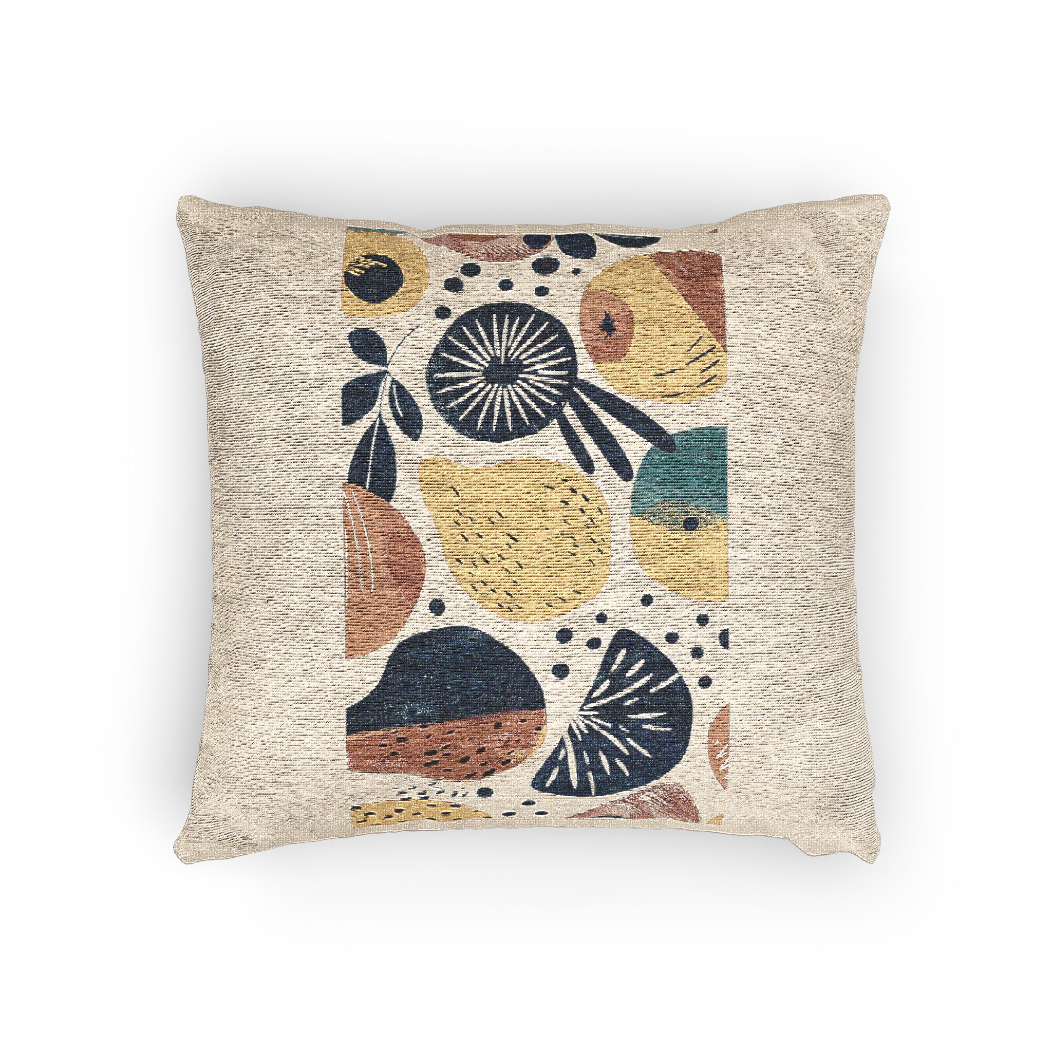 Abstract Pattern Inspired By Bowl Fruit Wallpaper Ar 169 Job Id 96971c3193ef4dfe90fb14780a34e643 Woven Pillow - Image 4