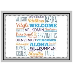 Aloha Wellcome Throw Pillow