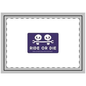 Cool Two Skulls Head Bite Wrench Illustration T Shirt Sticker Throw Pillow