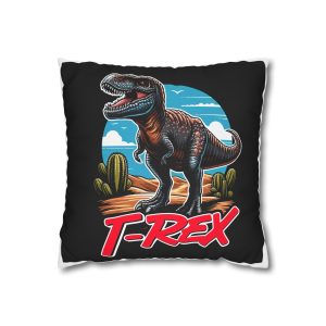 Vector Trex Dinosaur That Looks Really Cool Square Poly Canvas Pillowcase