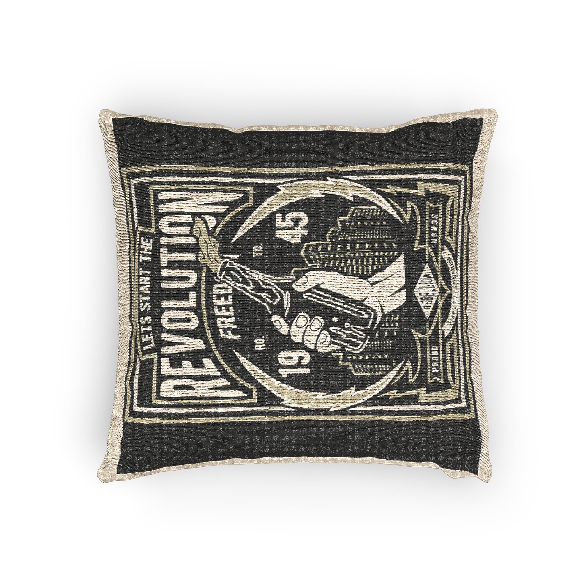 Lets Start the Revolution Woven Pillow - Image 4