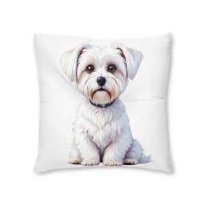 Dogs Collection 5 Tufted Floor Pillow Square