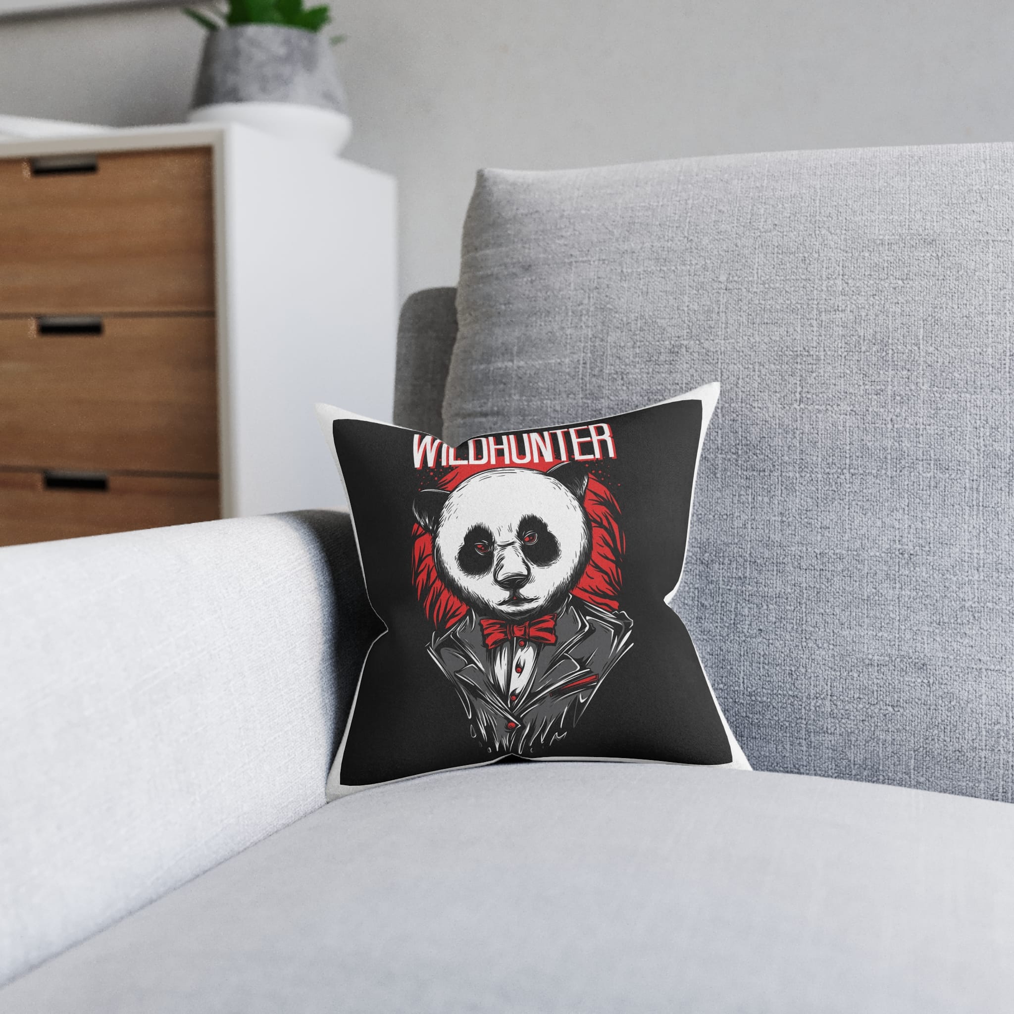 Wildhunter Square Pillow Pink Back - Image 4