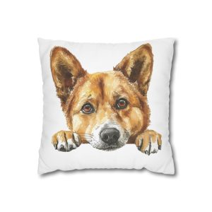 Dogs 5 Square Poly Canvas Pillowcase