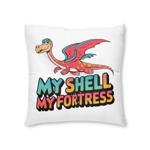 My Shell My Fortress Tufted Floor Pillow Square