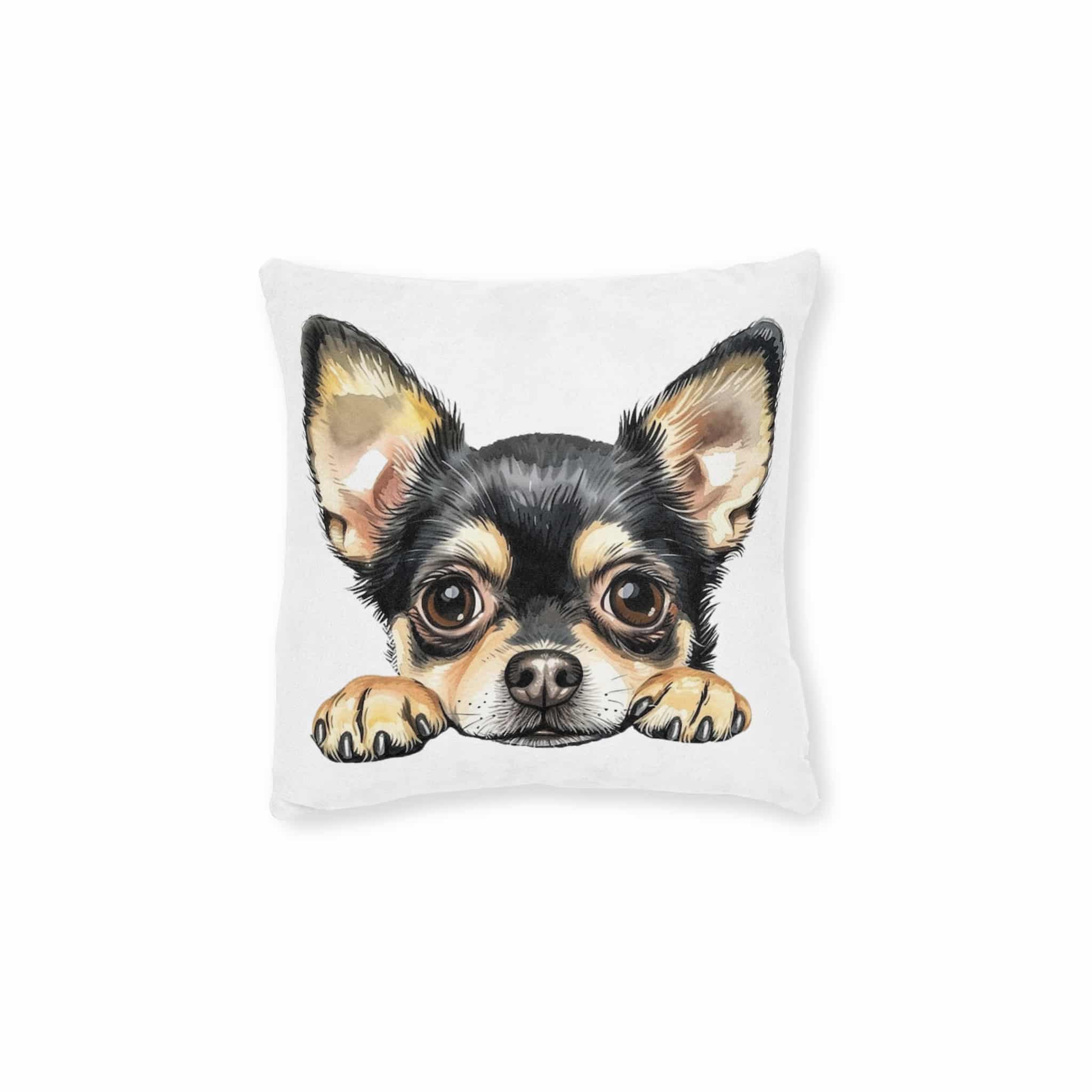 Dogs 30 Square Pillow Pink Back
