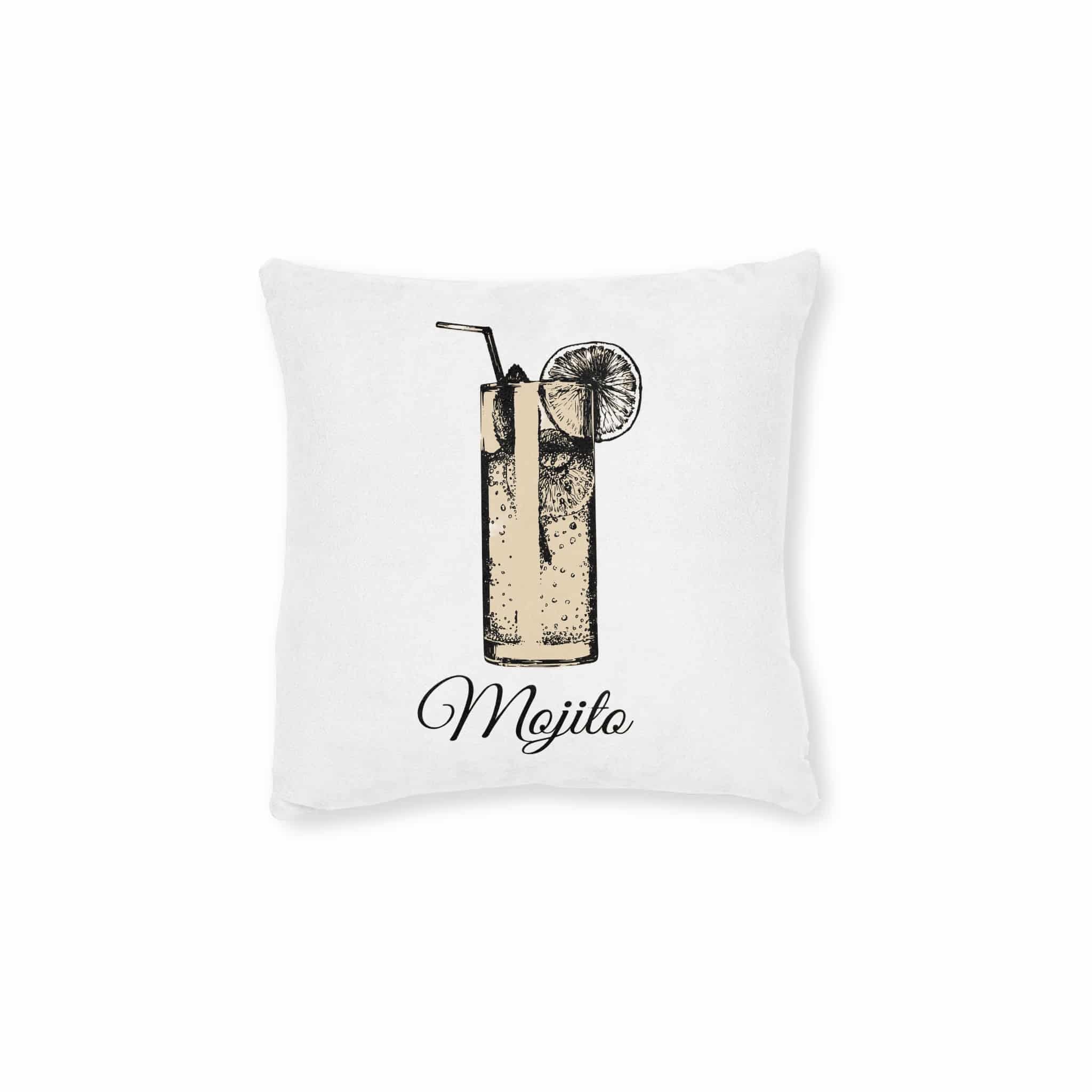 Mojito Copia Square Pillow Pink Back