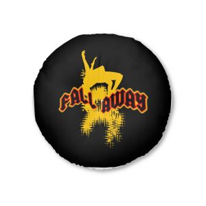Fall Away Abstract Slogan Simple Vintage Tufted Floor Pillow Round