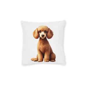 Dogs Collection 2 Square Pillow Pink Back