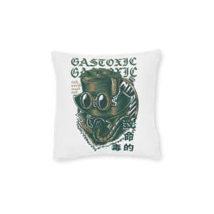 Gas Toxic 1 Square Pillow Pink Back