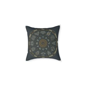 Zodiac Signs Square Poly Canvas Pillow