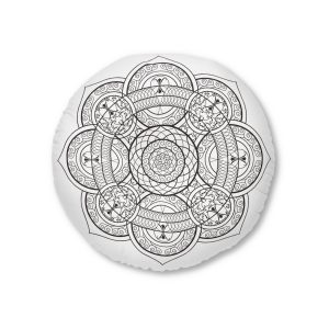 Diwali 2 B Tufted Floor Pillow Round