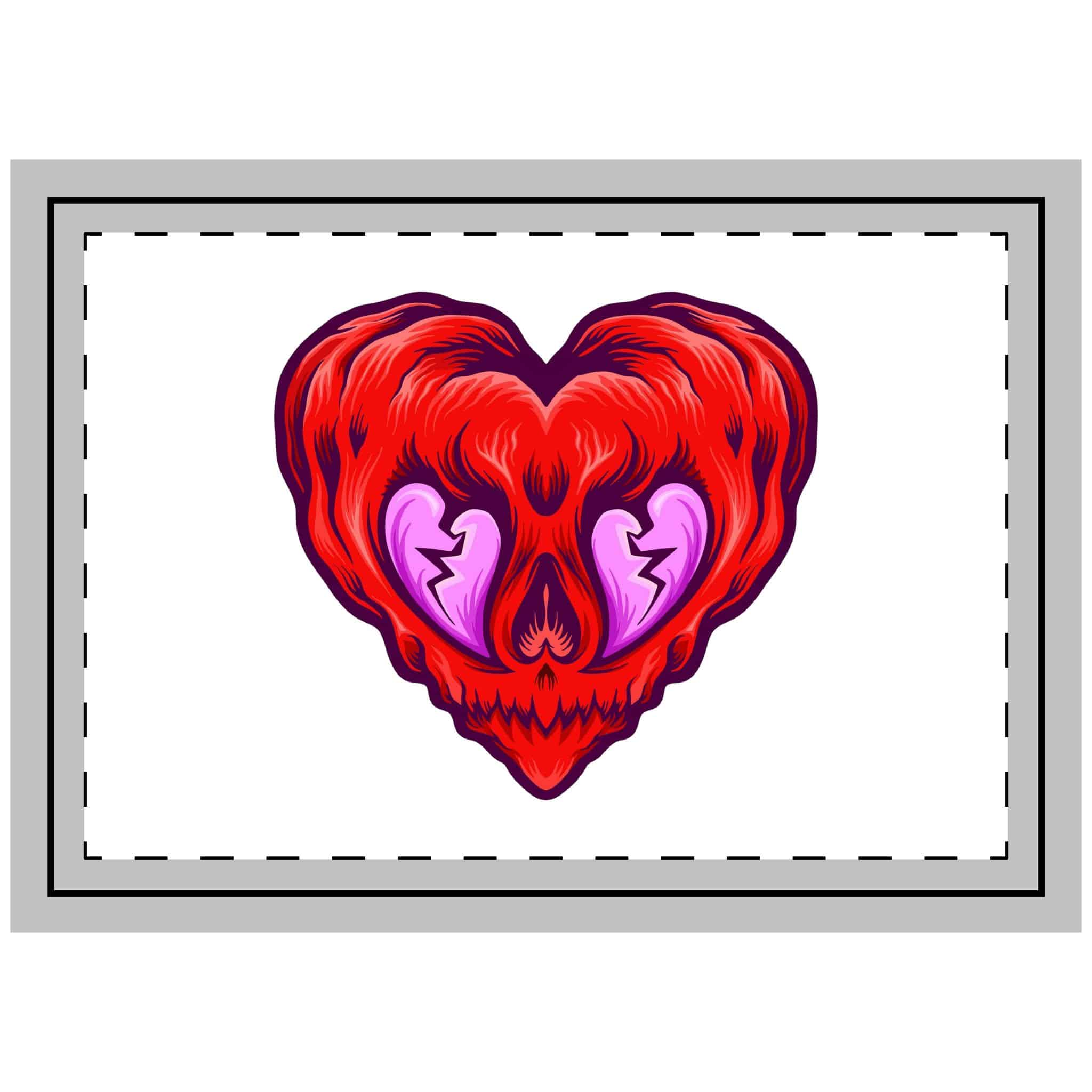 Heartbreak Isolated Illustration Throw Pillow