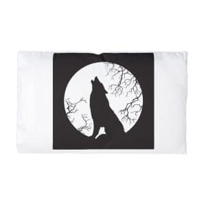 Wolf Moon Microfiber Pillowcase