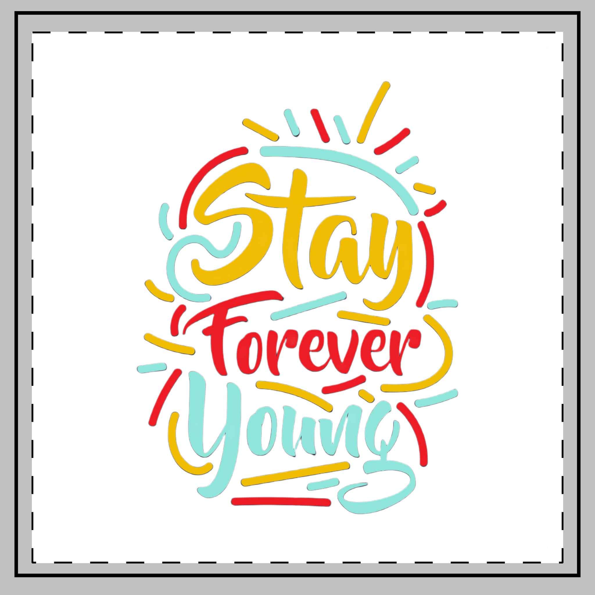 Stay Forever Young Throw Pillow - Image 2