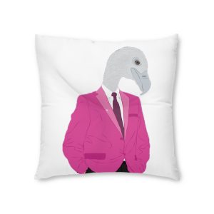 Vulture Businessman 01 Tufted Floor Pillow Square
