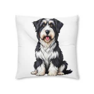 Dogs Collection 10 Tufted Floor Pillow Square