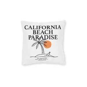 Surf3 Square Pillow Pink Back