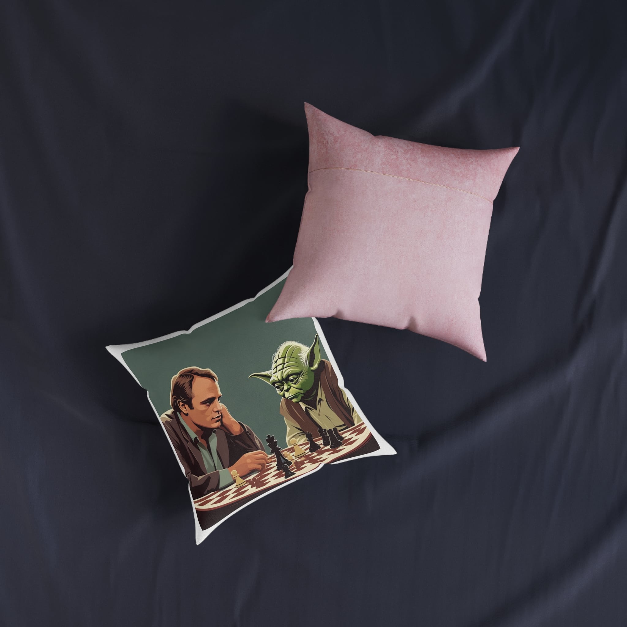 Parallel Realities Collection V4 Square Pillow Pink Back - Image 7
