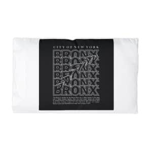 Bronx City New York Design Microfiber Pillowcase