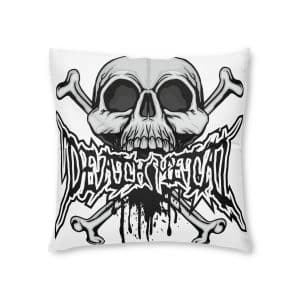 Gothic Sign With Skull Grunge Vintage Design T Shirts (56) Tufted Floor Pillow Square