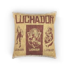 Luchador Woven Pillow