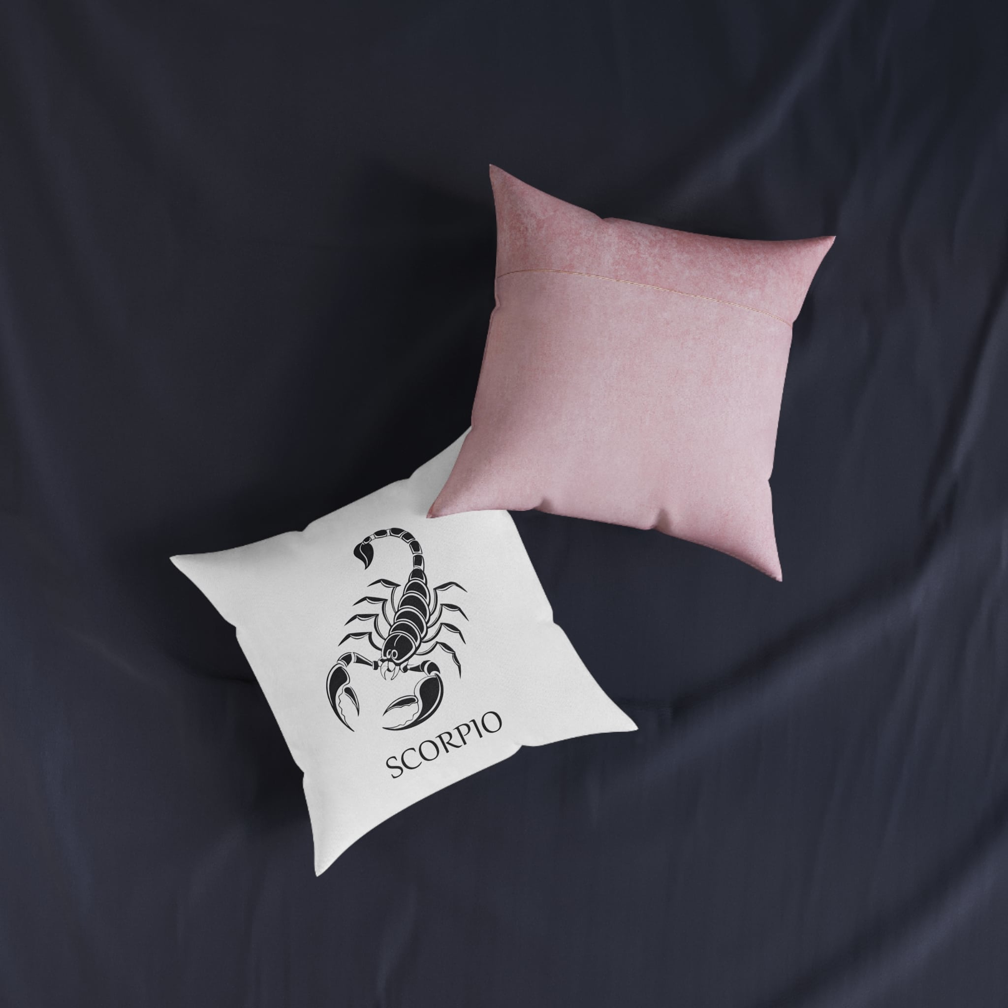 Scorpio Copia 2 Square Pillow Pink Back - Image 7