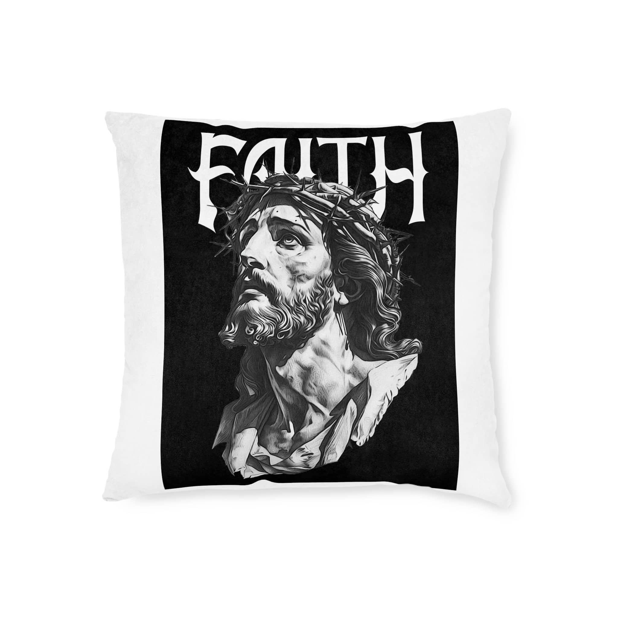 Streetwear Design Tshirt Brutalism Urban Street Style Streetwear Clothing Design Print Copia Square Pillow Pink Back - Image 5