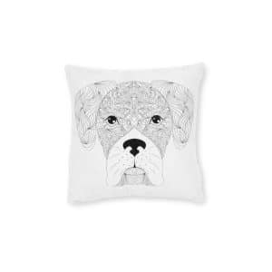 Original Design 0E834D Square Pillow Pink Back