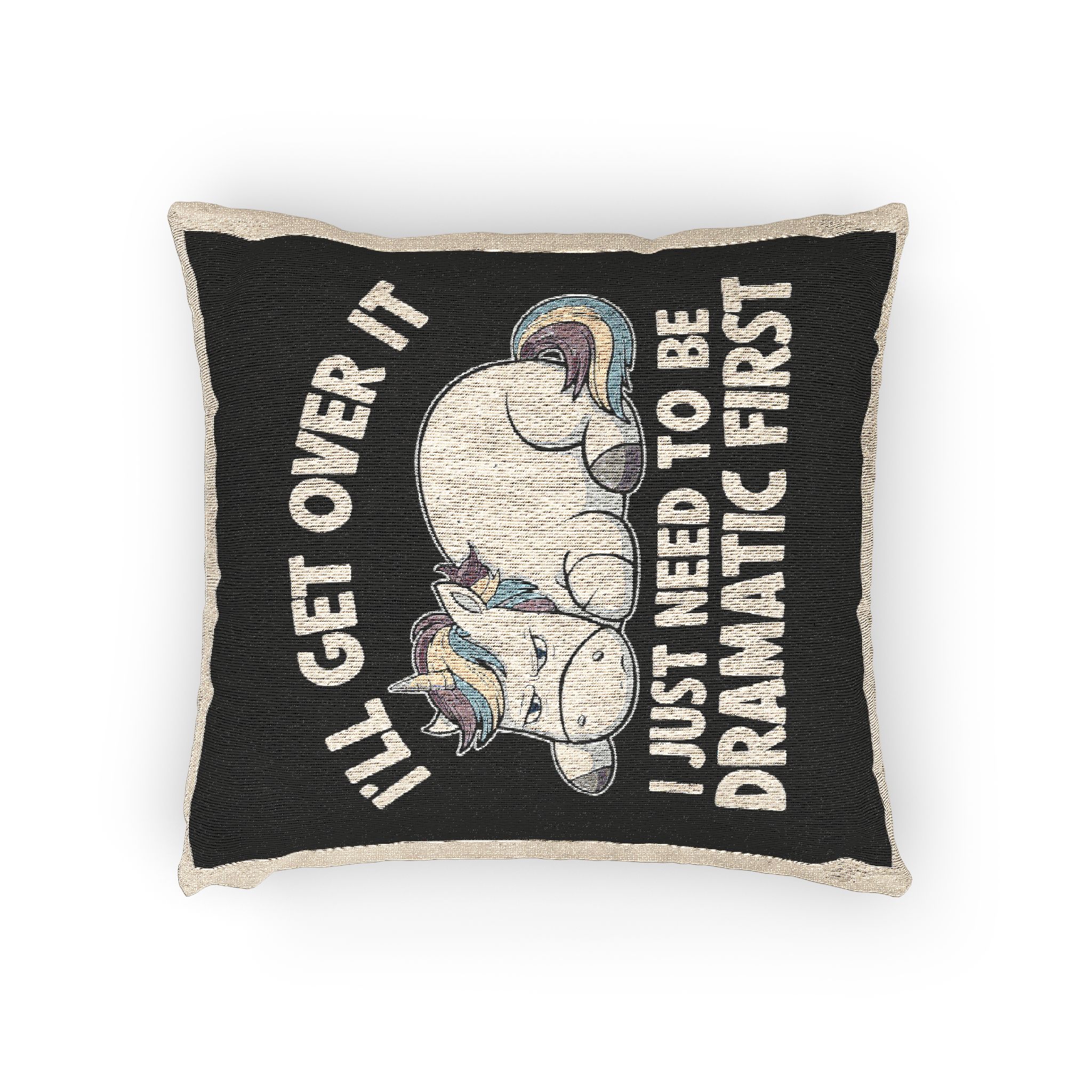 I Will Get Over It Woven Pillow - Image 2