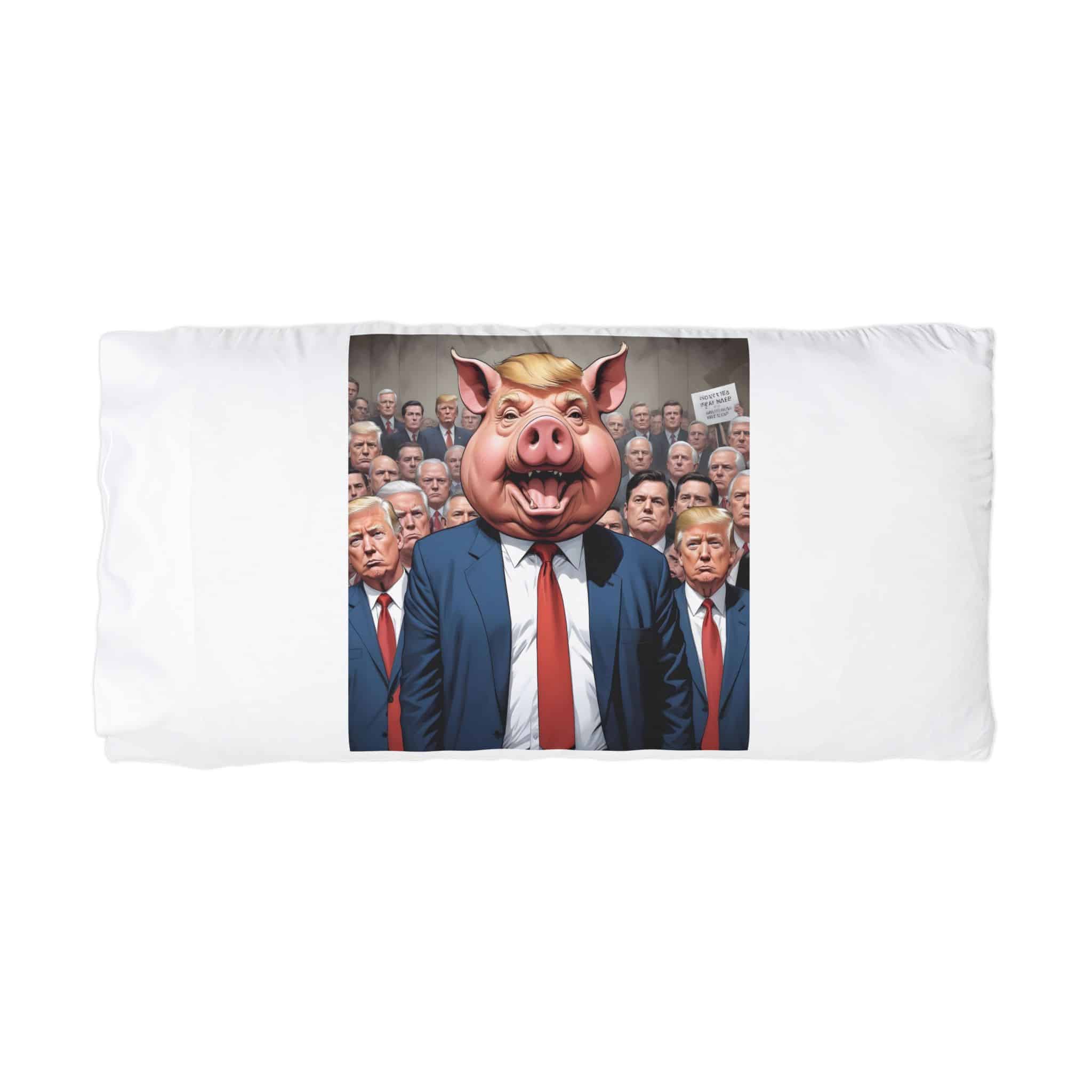 President Pig 7 Microfiber Pillowcase - Image 3