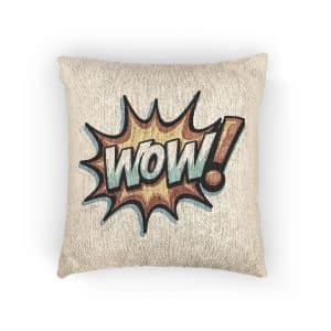 Comic With Word Wifi It Woven Pillow