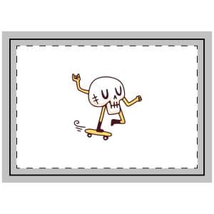 Cool Skull Riding Skateboard Illustration T Shirt Poster Sticker Apparel Merchandise Throw Pillow