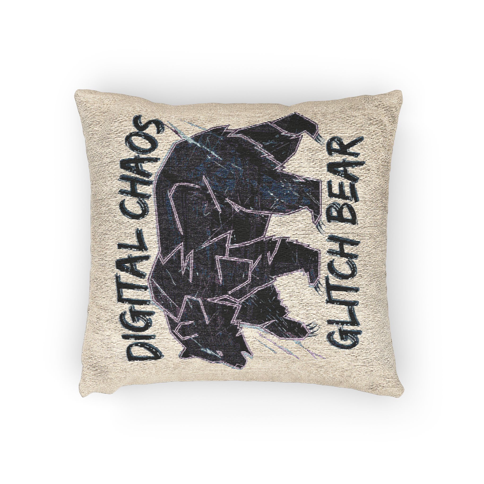 Bear Wearing Jacket (1) Woven Pillow - Image 2
