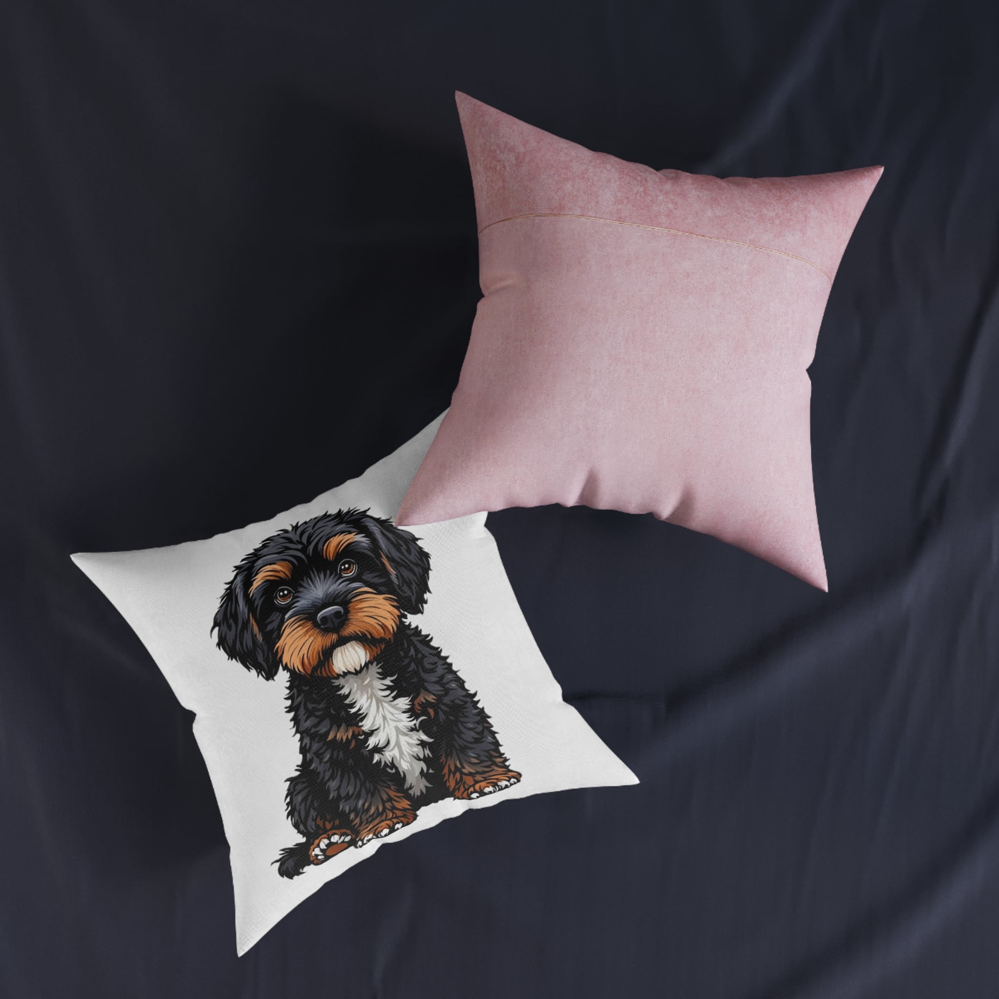 Original Design 654E9B Square Pillow Pink Back - Image 11