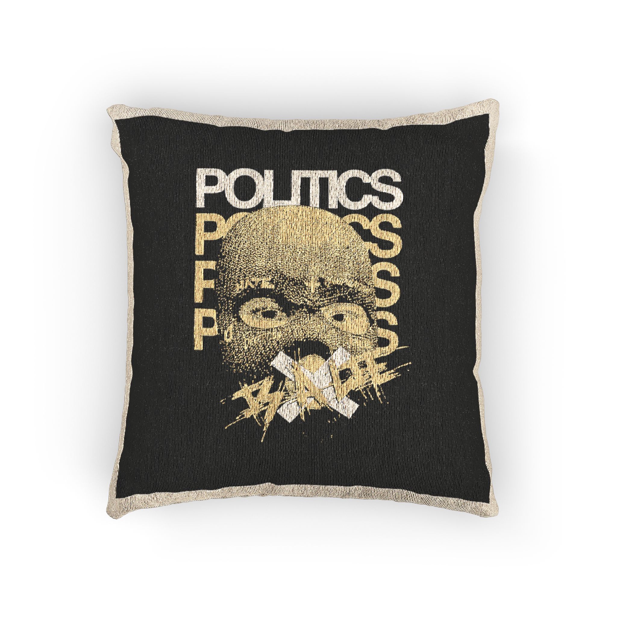 Politics Is A Lie Sinple Vintage Fashion Woven Pillow