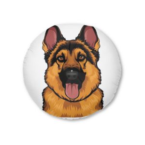Dogs Collection 23 Tufted Floor Pillow Round