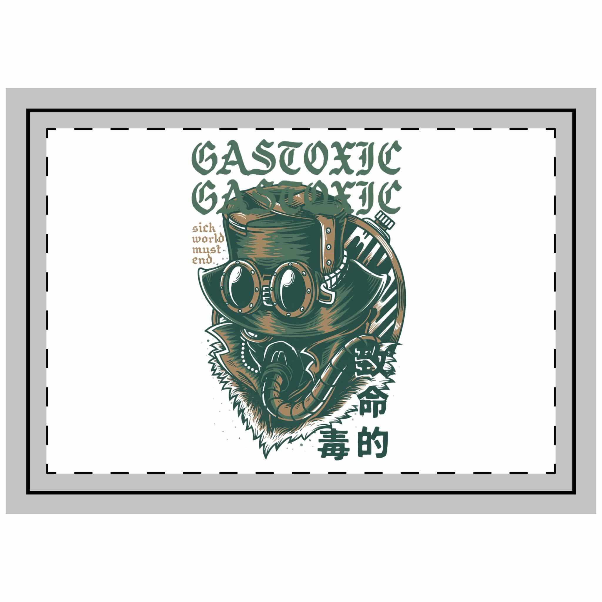Gas Toxic 1 Throw Pillow
