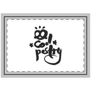 Cool Pastry Calligraphy Lettering Throw Pillow