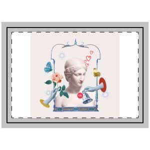 Greek Goddess Statue Online Dating Notification Aesthetic Mixed Media Throw Pillow