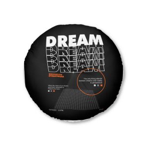 Dream Brooklyn Streetwear Sinple Vintage Tufted Floor Pillow Round