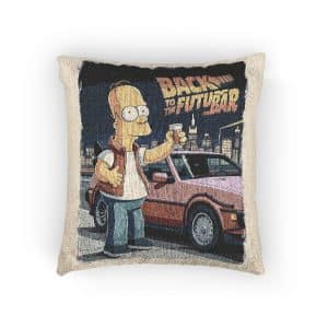 Back To the Future 2 Woven Pillow