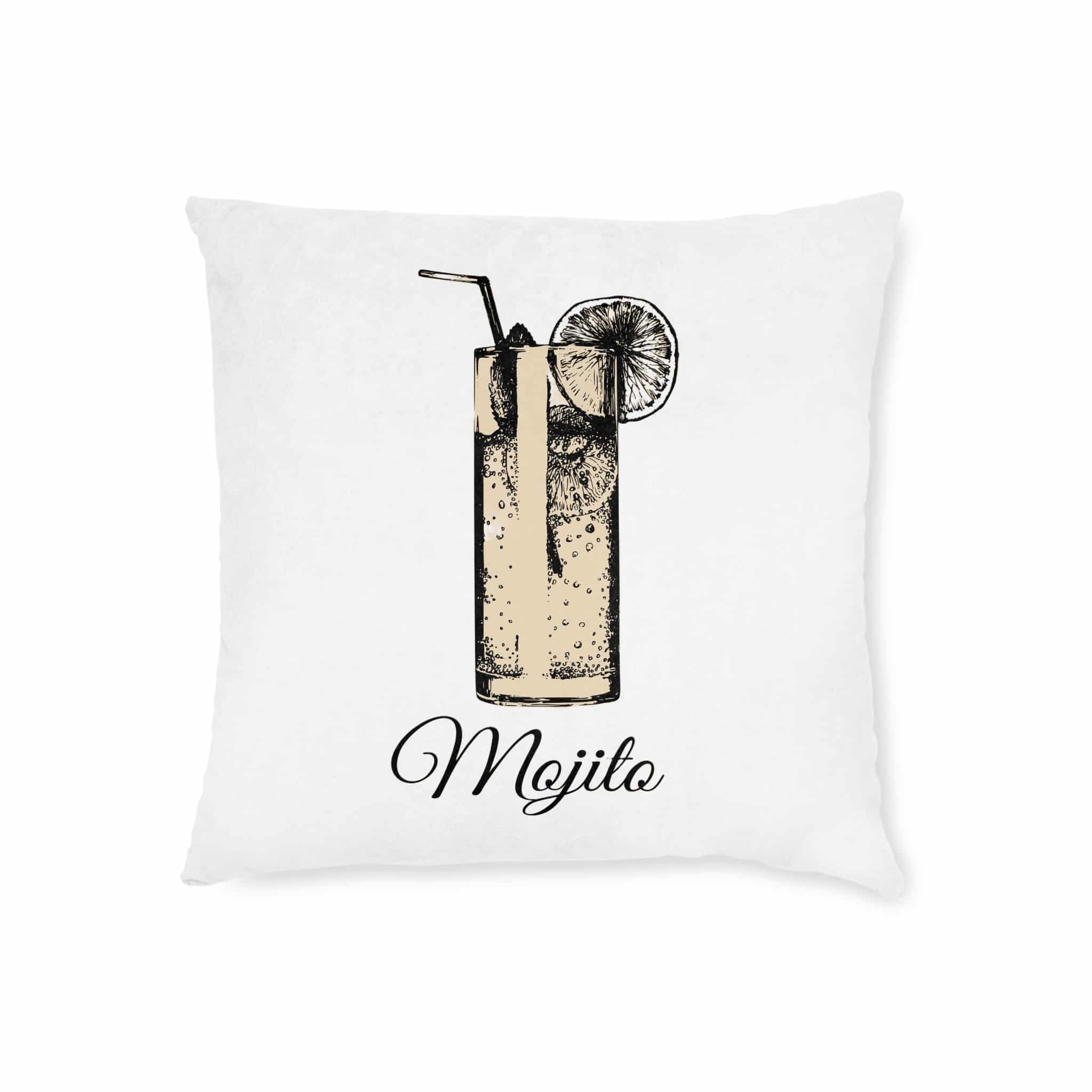 Mojito Copia Square Pillow Pink Back - Image 5