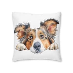 Dogs 3 Tufted Floor Pillow Square