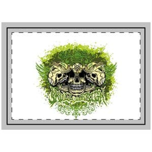 Gothic Sign With Skull Wings Grunge Vintage Design T Shirts Throw Pillow