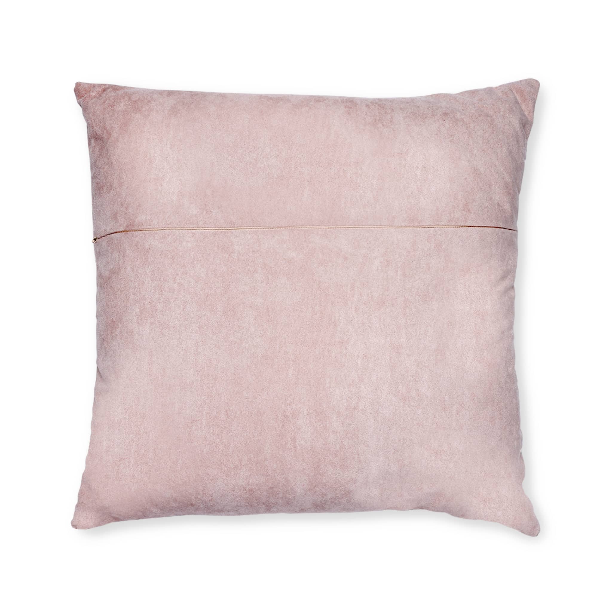 Never Stop Copia Square Pillow Pink Back - Image 10