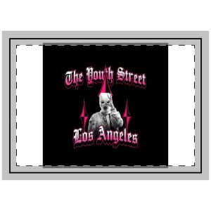 The Youth Street Vintage Fashion Throw Pillow