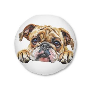Dogs 7 Tufted Floor Pillow Round